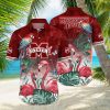 Natural Light Hawaiian Shirt Hibiscus Flower Pattern Beach Summer Shirt