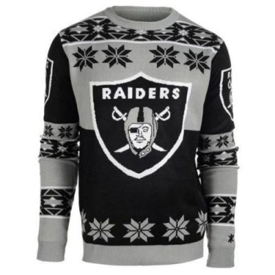 oakland raiders christmas sweater