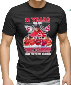 11 Years 2013 – 2023 Terry Francona Thank You For The Memories T Shirt