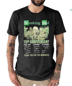 15th anniversary 2008 2023 breaking bad 5 seasons 62 episodes thank you for the memories shirt