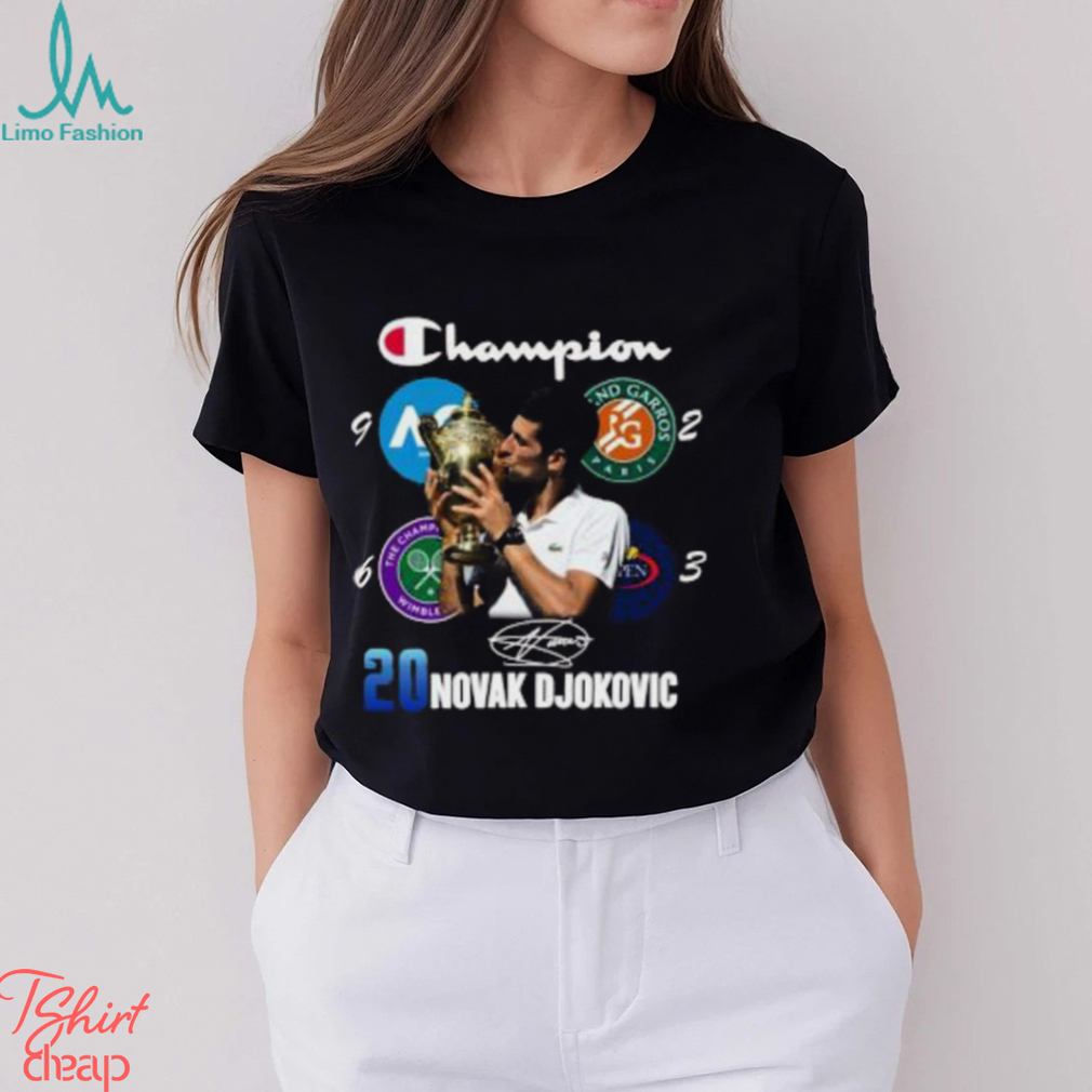 20 Novak Djokovic Champion Shirt 20 Novak Djokovic Champion Shirt