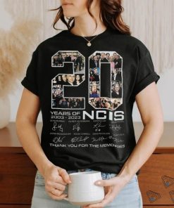 20 Years Of 2003 – 2023 Ncis Signature Thank You For The Memories T Shirt