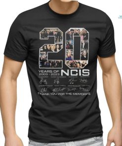 20 Years Of 2003 – 2023 Ncis Signature Thank You For The Memories T Shirt