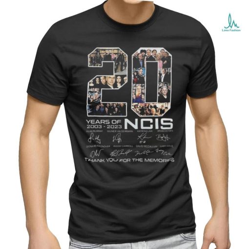 20 Years Of 2003 – 2023 Ncis Signature Thank You For The Memories T Shirt