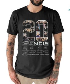 20 Years Of 2003 – 2023 Ncis Signature Thank You For The Memories T Shirt