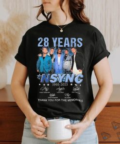 28 Years NSYNC 1995 2023 Thank You For The Memories Signatures Shirt