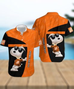 3D All Over Printed Home Depot Cute Snoopy Short Sleeve Summer Gift Hawaiian Shirt