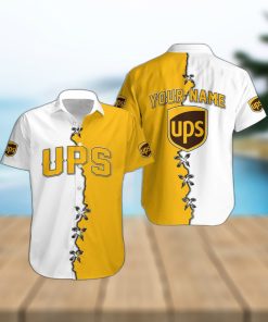 3d All Over Printed Ups 3D Hawaiian Shirt Men And Women Gift Custom Name