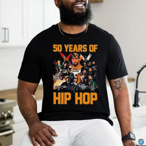 50 Years Of Hip Hop Members Signatures Shirt