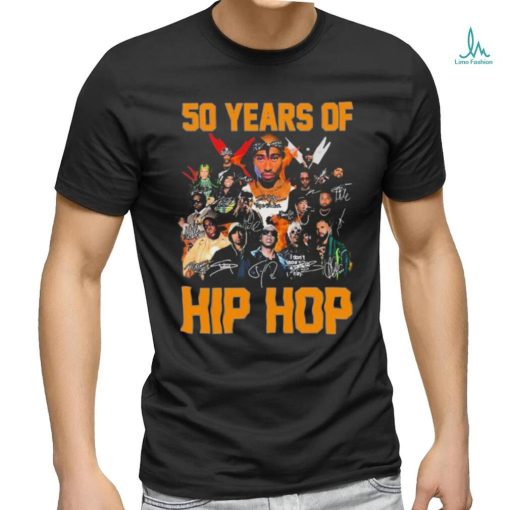 50 Years Of Hip Hop Members Signatures Shirt