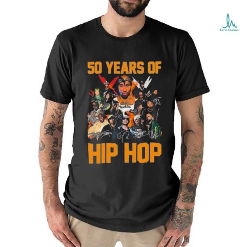 50 Years Of Hip Hop Members Signatures Shirt