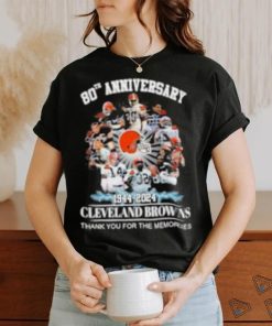 80th Anniversary 1944 – 2024 Cleveland Browns Thank You For The Memories T Shirt