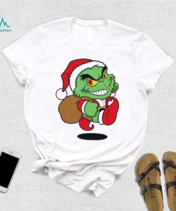 Santa grinch and Dog Louisville Cardinals Football christmas Tshirt -  Limotees