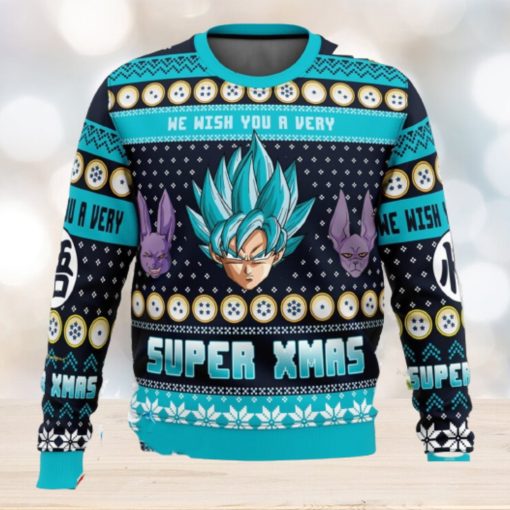 A Very Saiyan Christmas Dragon Ball Z Xmas Men And Women Christmas Gift 3D Ugly Christmas Sweater