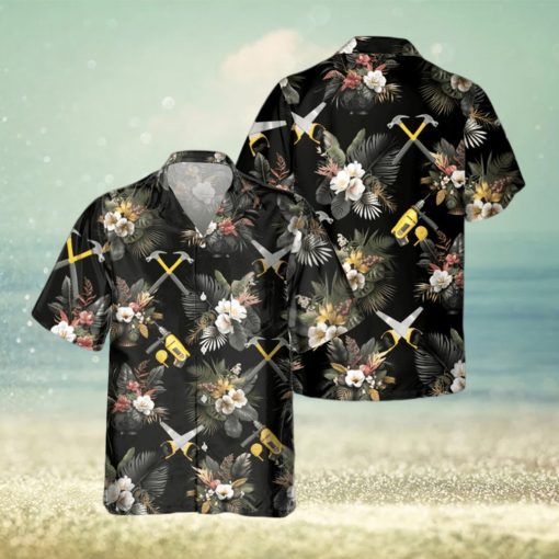 AWESOME CARPENTER  AOP POCKET HAWAIIAN SHIRT