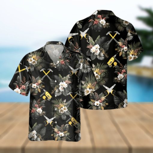 AWESOME CARPENTER  AOP POCKET HAWAIIAN SHIRT