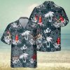 Natural Light Beer Tropical Palm Tree Hawaiian Shirt And Shorts For Beach Lovers