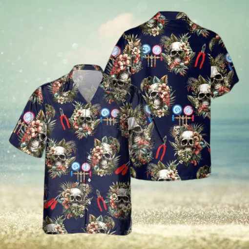 AWESOME HVAC TECH  AOP POCKET HAWAIIAN SHIRT FtpwpiGcP