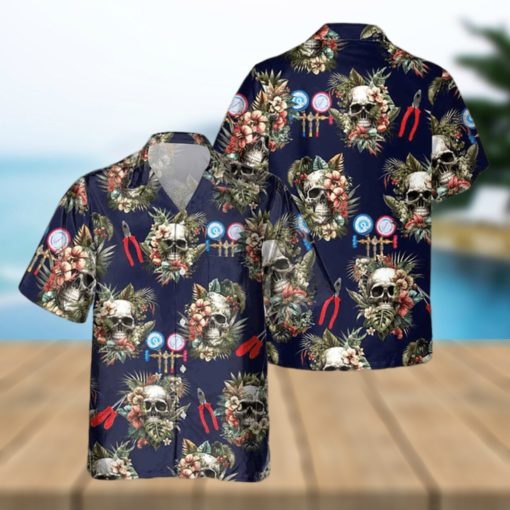 AWESOME HVAC TECH  AOP POCKET HAWAIIAN SHIRT FtpwpiGcP