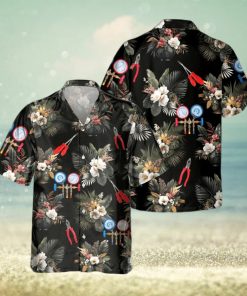 AWESOME HVACTECH  AOP POCKET HAWAIIAN SHIRT