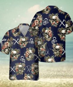 AWESOME MECHANIC  AOP POCKET HAWAIIAN SHIRT