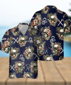 AWESOME MECHANIC  AOP POCKET HAWAIIAN SHIRT