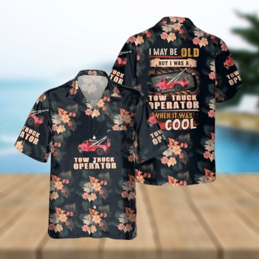 AWESOME TOW TRUCK OPERATOR  AOP POCKET HAWAIIAN SHIRT