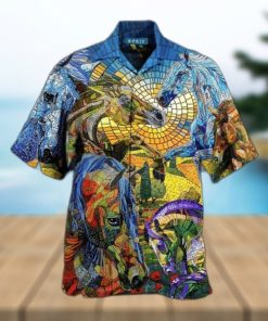 Abstract Horse All Over Printed Hawaiian Shirt