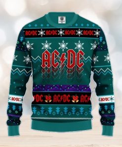 Acdc Ugly Christmas Sweater Blue Green Amazing Gift Men And Women Christmas Gift