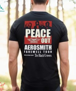 Aerosmith Peace Out Farewell Tour With The Black Crowes Shirt Band Fan Classic Unisex