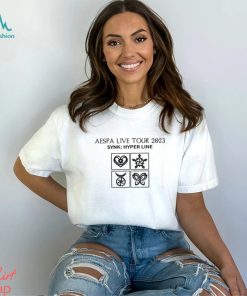 Aespa World Tour 2023 T Shirt Synk Hyper Line Shirt Hoodie