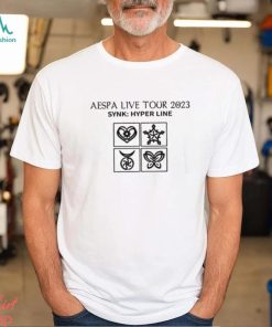 Aespa World Tour 2023 T Shirt Synk Hyper Line Shirt Hoodie