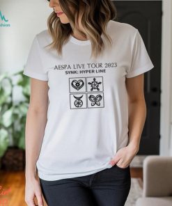 Aespa World Tour 2023 T Shirt Synk Hyper Line Shirt Hoodie