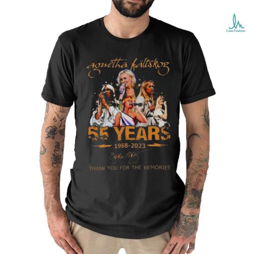 Agnetha Faltskog 55 Years 1968 – 2023 Thank You For The Memories Signature T Shirt