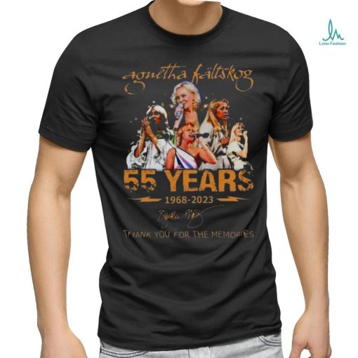 Agnetha Faltskog 55 Years 1968 – 2023 Thank You For The Memories Signature T Shirt