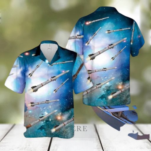 Aim 120 Amraam Air To Missile Hawaiian Shirt