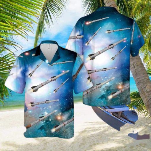 Aim 120 Amraam Air To Missile Hawaiian Shirt