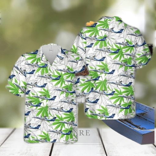 Alaska Airlines Bombardier Q400 Hawaiian Shirt