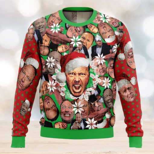 Alex Jones Ugly Christmas Sweater 3D Gift Christmas Funny