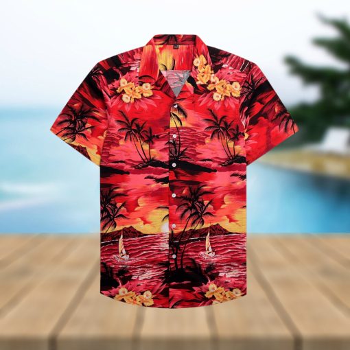 Alimens   Gentle 100  Cotton Short Sleeve Hawaiian Shirts for Men Casual Button Down Shirt