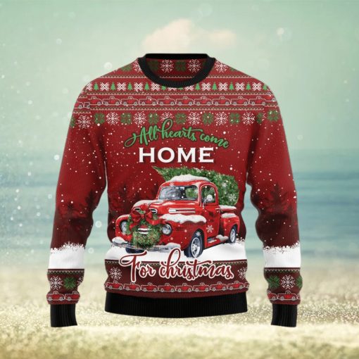 All Hearts Come Home Ugly Christmas Sweater Cute Christmas Gift For Family