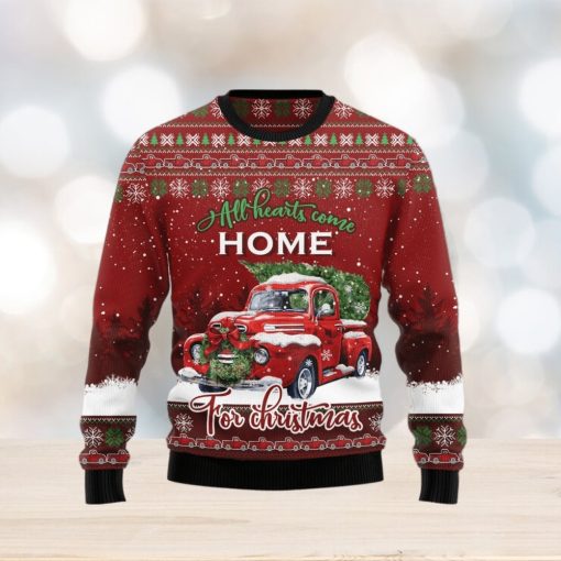 All Hearts Come Home Ugly Christmas Sweater Cute Christmas Gift For Family