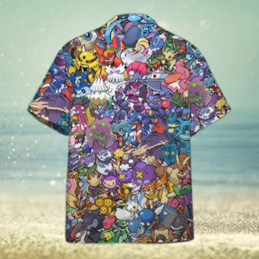 All The Pokemon That You Would Know Pokemon Hawaiian Shirt Summer Vacation Gift