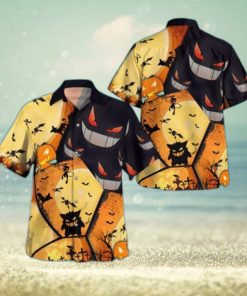 Aloha Gengar Pokemon Hawaiian Shirt Halloween Gift Beach Gift For Friends