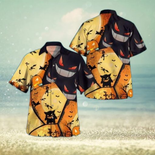 Aloha Gengar Pokemon Hawaiian Shirt Halloween Gift Beach Gift For Friends