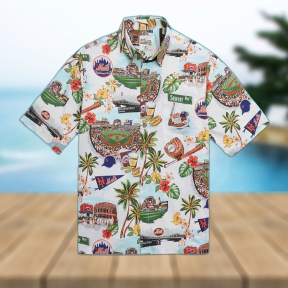 Cool Aloha MLB New York Mets Hawaiian Shirt Go Go Go Gift For