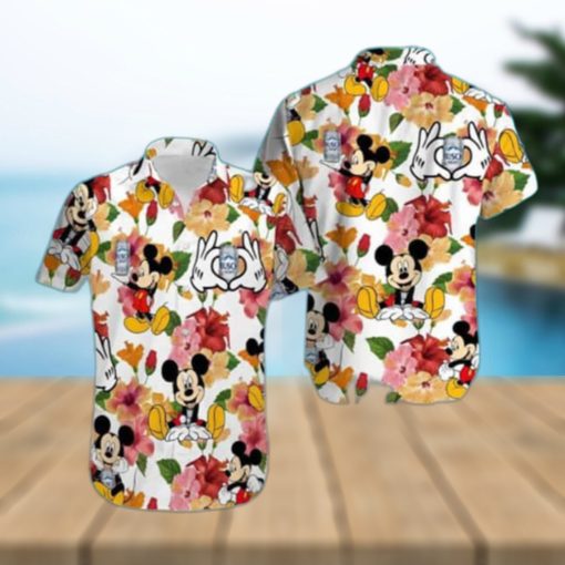 Aloha Mickey Mouse And Busch Light Beer Hawaiian Shirt Trendy Summer Gift