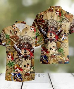 Aloha Pirates Mickey Mouse Hawaiian Shirt Gift For Disney Lovers