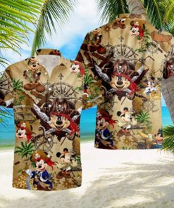 Aloha Pirates Mickey Mouse Hawaiian Shirt Gift For Disney Lovers