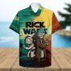 Aloha Rick And Morty Hawaiian Shirt Hibiscus Flowers Pattern Summer Holiday Gift